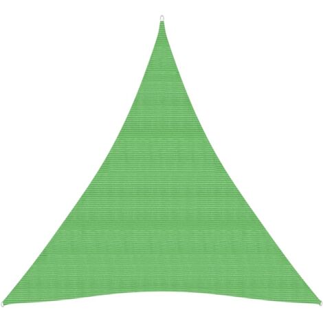 Toldo de vela HDPE verde claro 160 g/m² 5x6x6 m
