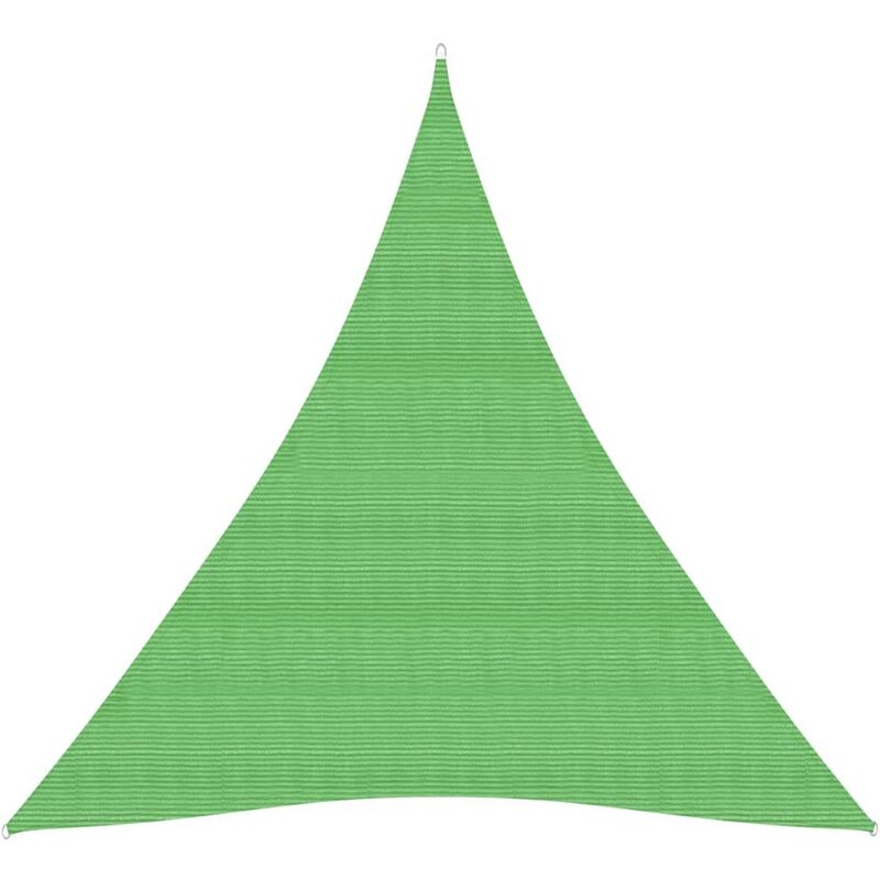 

Toldo de vela HDPE verde claro 160 g/m² 5x7x7 m