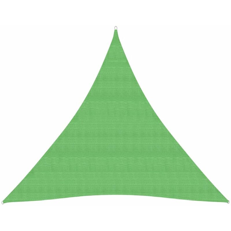 

Toldo de vela HDPE verde claro 160 g/m2 4,5x4,5x4,5 m