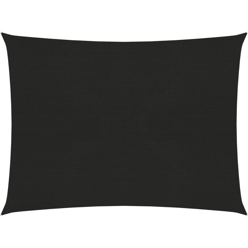 

Toldo de vela negro HDPE 160 g/m² 2x3,5 m