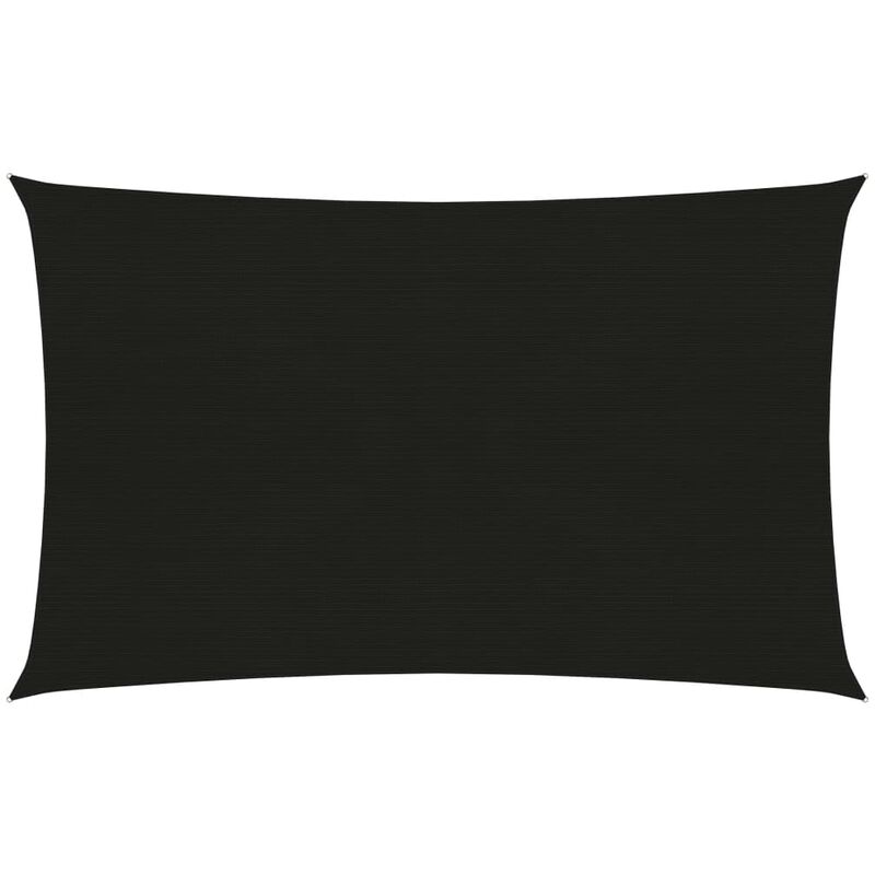 

Toldo de vela negro HDPE 160 g/m² 2x4,5 m