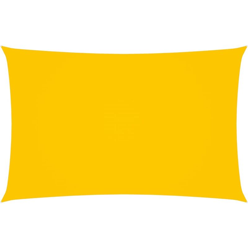 

Toldo de vela rectangular de tela oxford amarillo 2x5 m