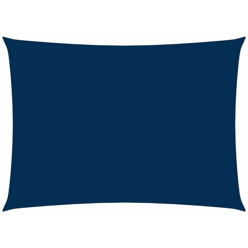 

Toldo de vela rectangular de tela oxford azul 2x4 m