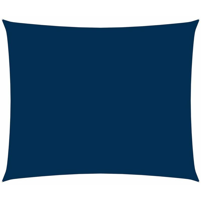 

Toldo de vela rectangular de tela oxford azul 4x5 m