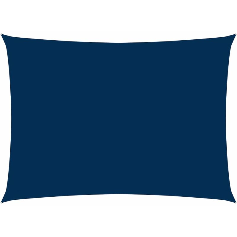 

Toldo de vela rectangular de tela oxford azul 4x6 m - Azul