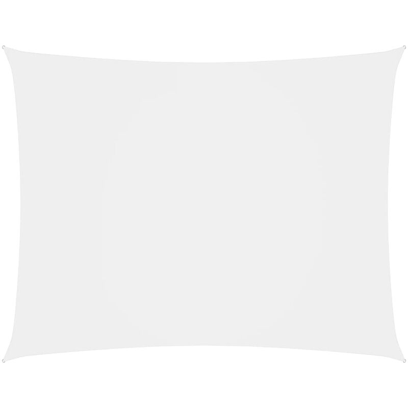 

Toldo de vela rectangular de tela oxford blanco 2,5x3,5 m