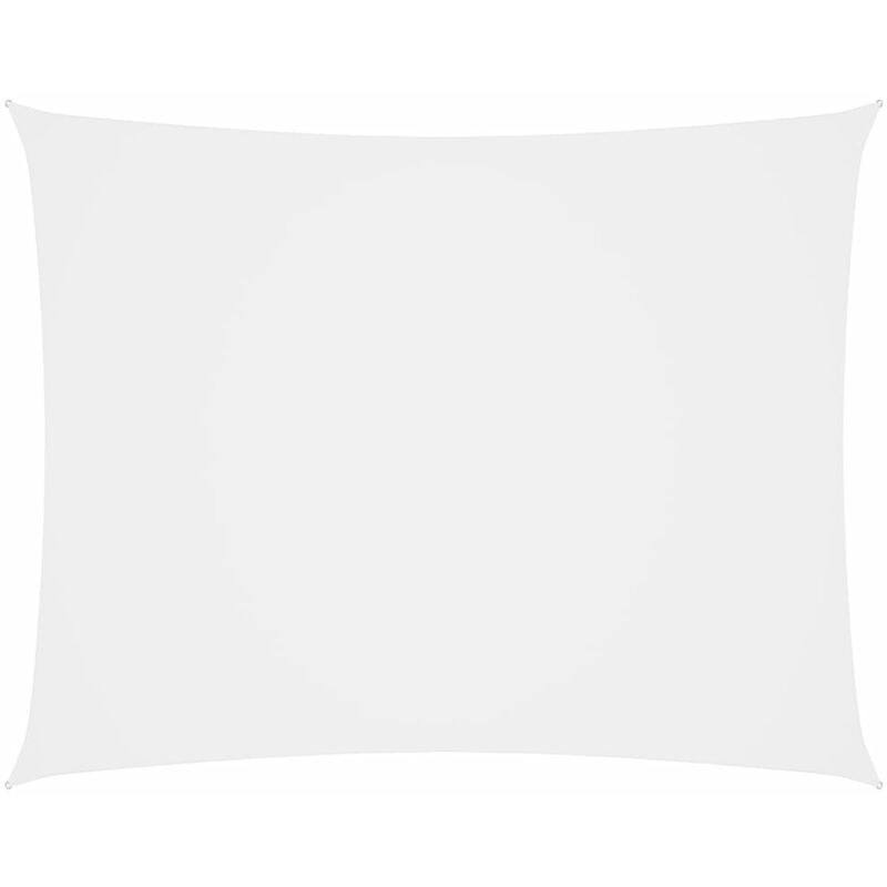 

Toldo de vela rectangular de tela oxford blanco 3x4 m