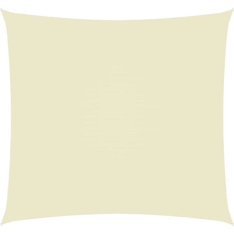 

Toldo de vela rectangular de tela oxford color crema 2,5x3 m - Crema