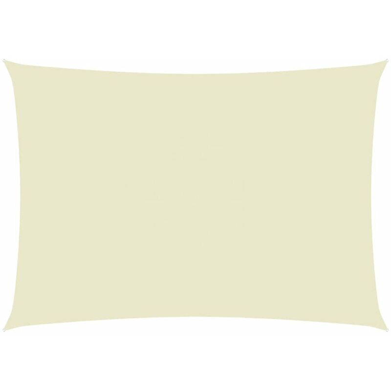 

Toldo de vela rectangular de tela oxford color crema 2x4,5 m