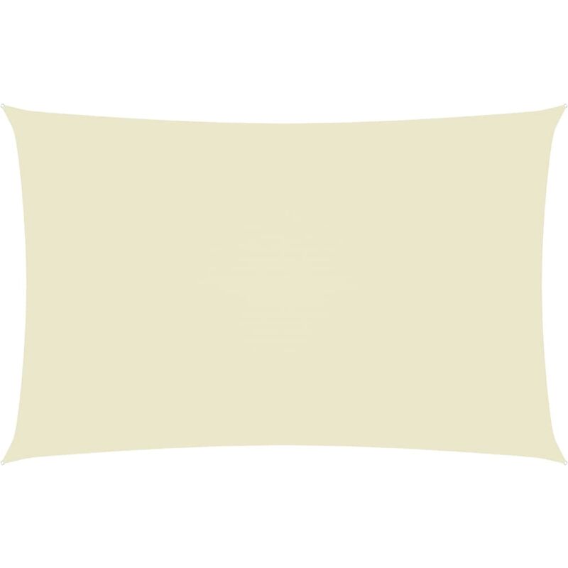 

Toldo de vela rectangular de tela oxford crema 5x8 m