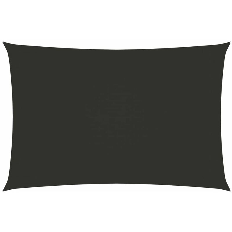 

Toldo de vela rectangular de tela oxford gris antracita 2x4,5 m