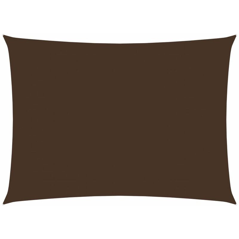 

Toldo de vela rectangular de tela oxford marron 4x5 m