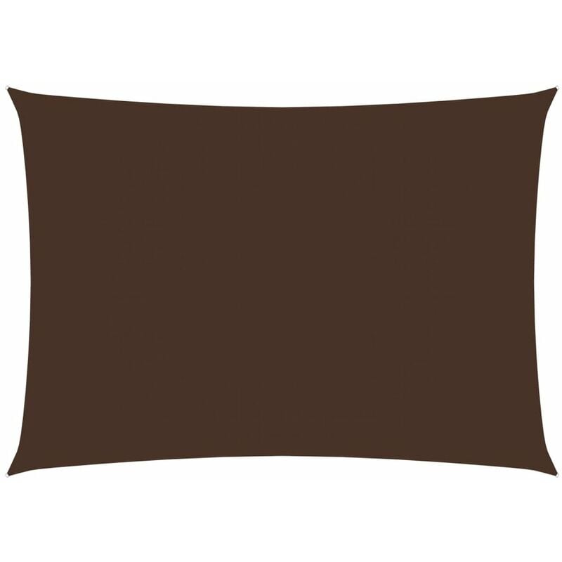 

Toldo de vela rectangular de tela oxford marron 4x6 m