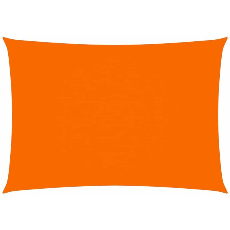 

Toldo de vela rectangular de tela oxford naranja 2x4 m