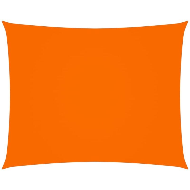 

Toldo de vela rectangular de tela oxford naranja 4x5 m