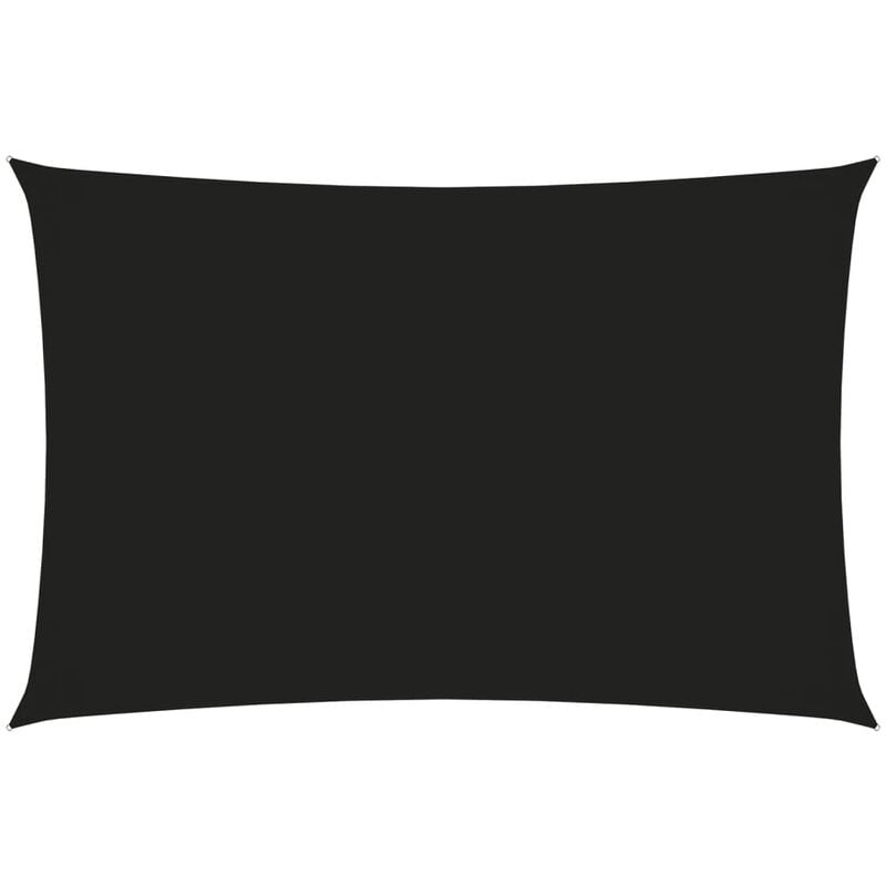 

Toldo de vela rectangular de tela oxford negro 2,5x5 m