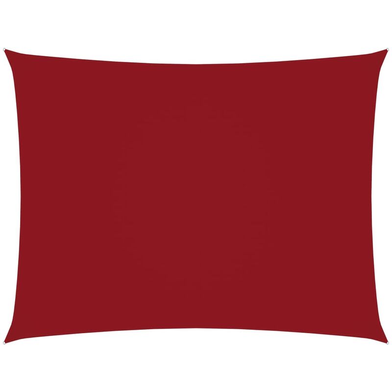 

Toldo de vela rectangular de tela oxford rojo 2,5x3,5 m