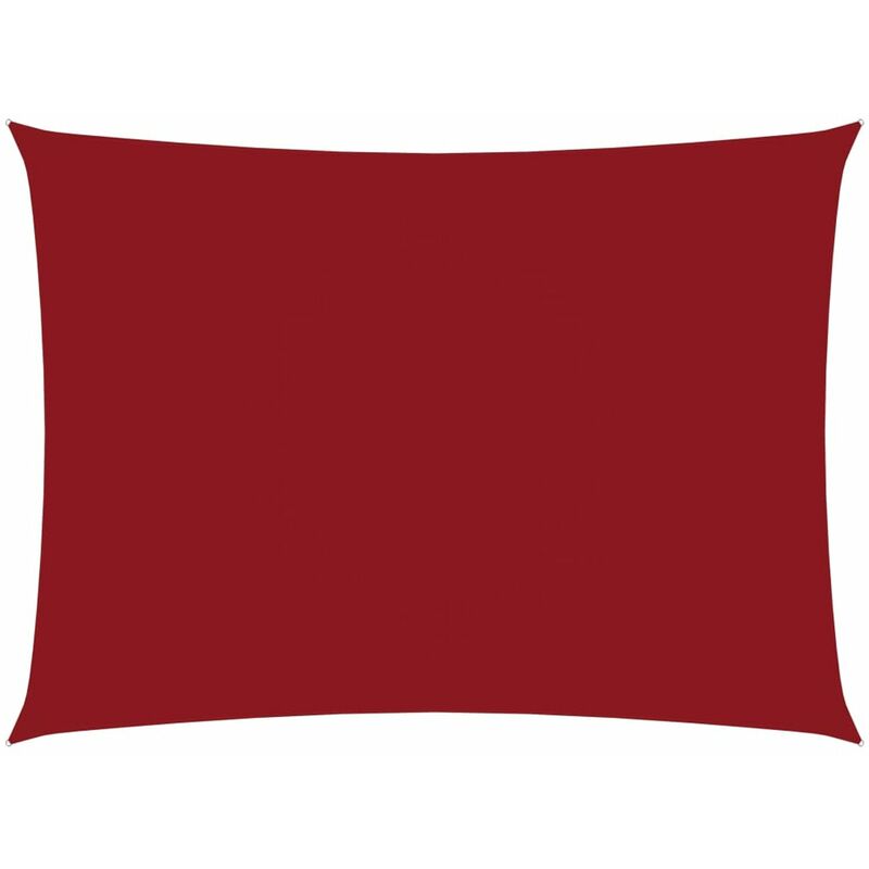 

Toldo de vela rectangular de tela oxford rojo 2,5x4 m