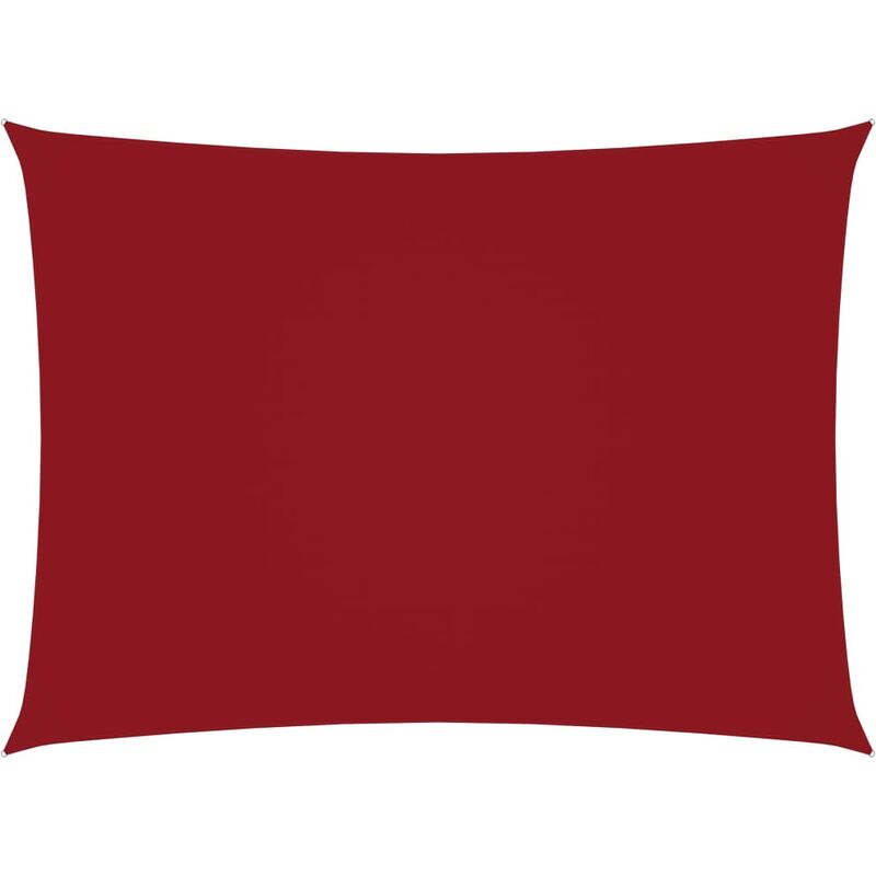 

Toldo de vela rectangular de tela oxford rojo 2,5x4 m