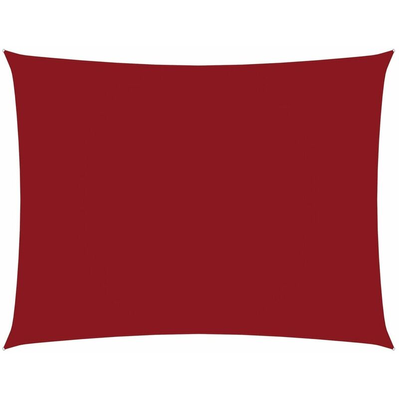 

Toldo de vela rectangular de tela oxford rojo 2x3 m