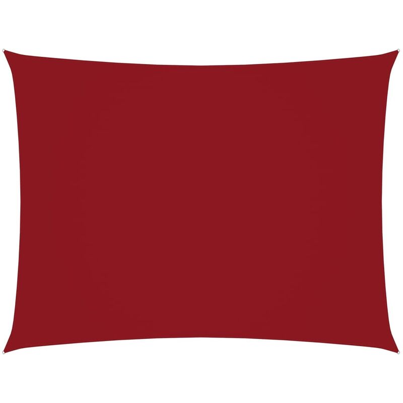 

Toldo de vela rectangular de tela oxford rojo 2x3 m