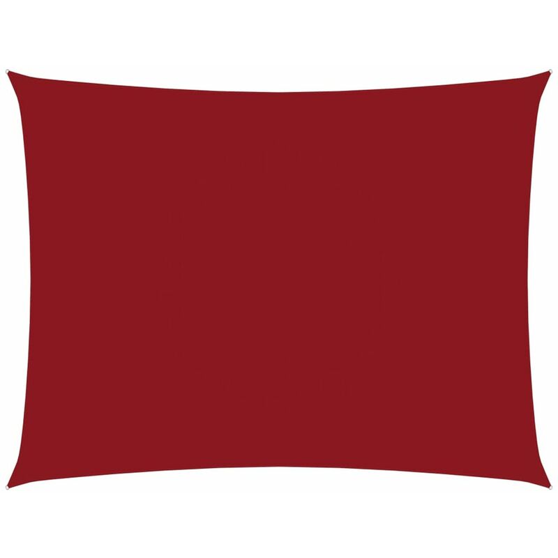 

Toldo de vela rectangular de tela oxford rojo 3x4,5 m