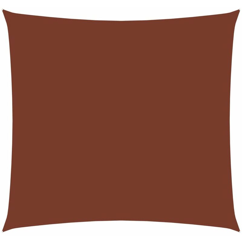 

Happyshopping - Toldo de vela rectangular de tela oxford terracota 2,5x3 m
