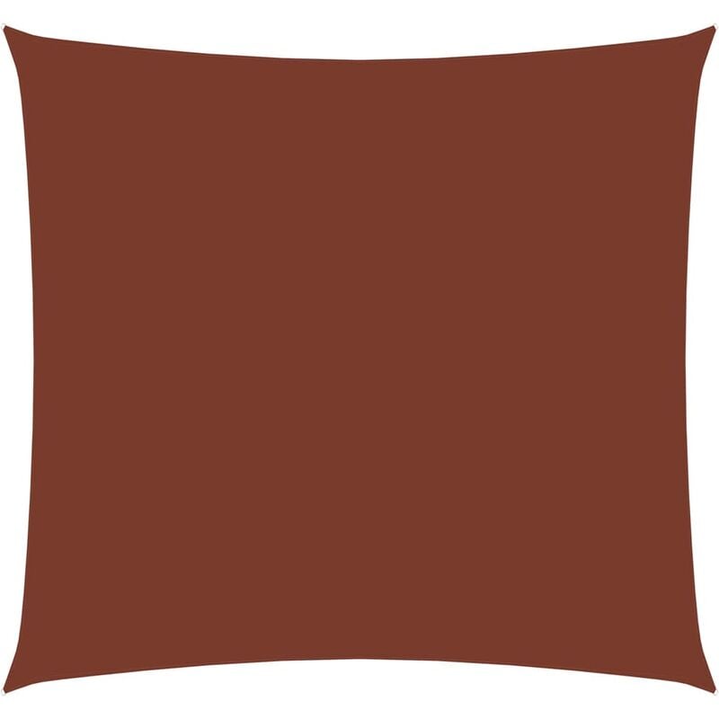 

Toldo de vela rectangular de tela oxford terracota 2,5x3 m