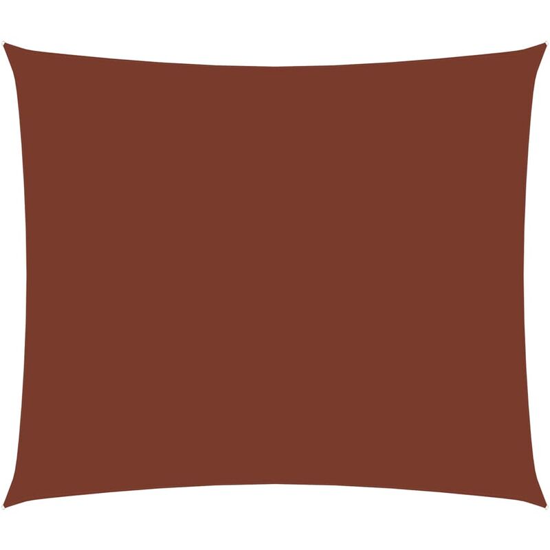

Toldo de vela rectangular de tela oxford terracota 2,5x3,5 m