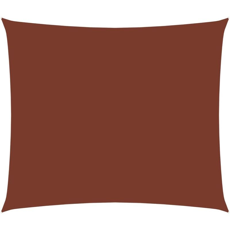 

Toldo de vela rectangular de tela oxford terracota 2,5x4 m