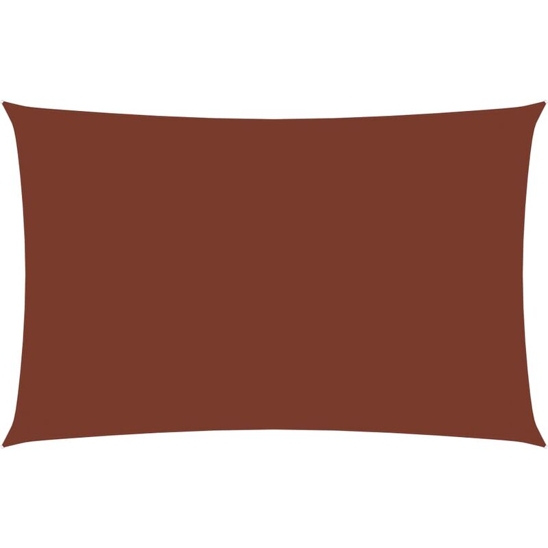 

Toldo de vela rectangular de tela oxford terracota 2x5 m