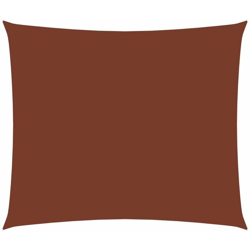 

Toldo de vela rectangular de tela oxford terracota 3x4,5 m