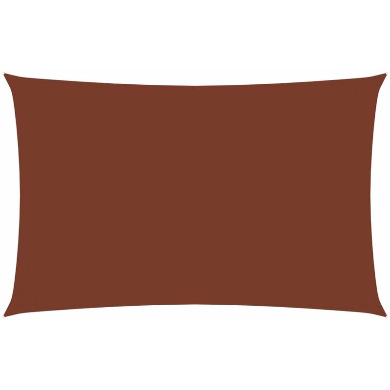 

Toldo de vela rectangular de tela oxford terracota 4x7 m