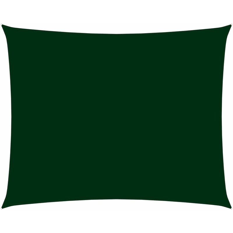 

Toldo de vela rectangular de tela oxford verde oscuro 2,5x3 m