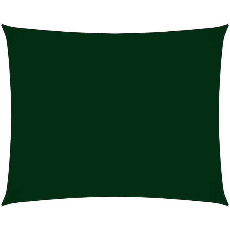

Toldo de vela rectangular de tela oxford verde oscuro 2x3,5 m