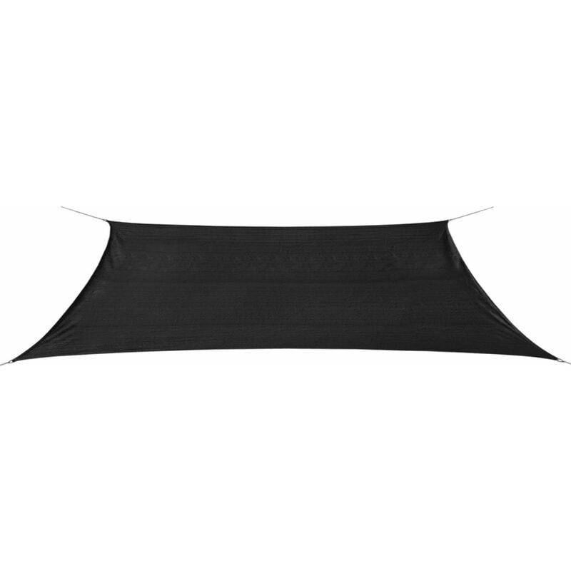 

Toldo de vela rectangular HDPE 4x6 m gris antracita