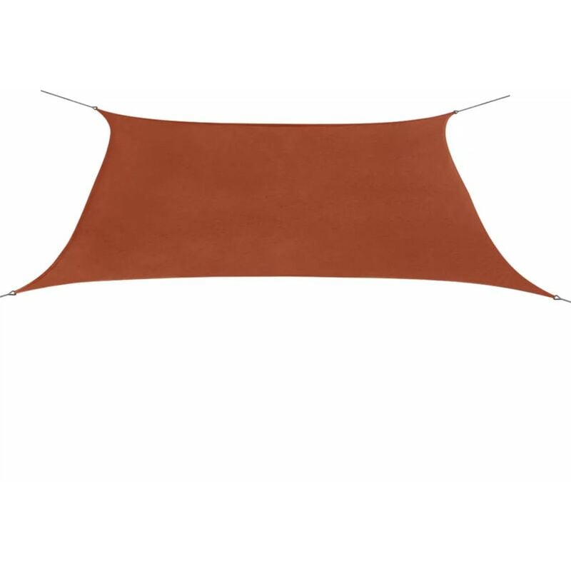 

Toldo de vela rectangular tela Oxford 2x4 m terracota
