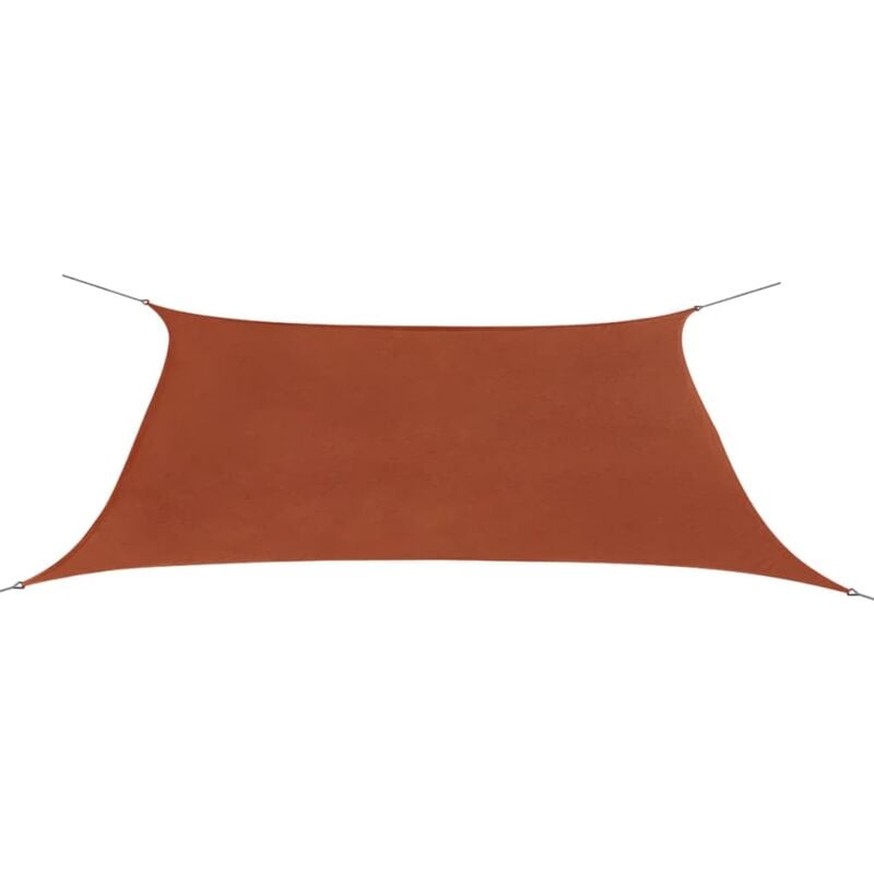 

Toldo de vela rectangular tela Oxford 2x4 m terracota
