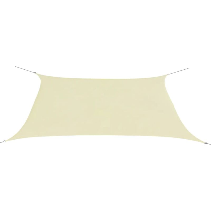 

Toldo de vela rectangular tela Oxford 2x4m crema - Crema