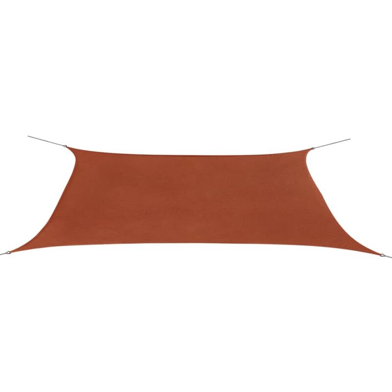 

Toldo de vela rectangular tela Oxford 4x6 m terracota - Naranja