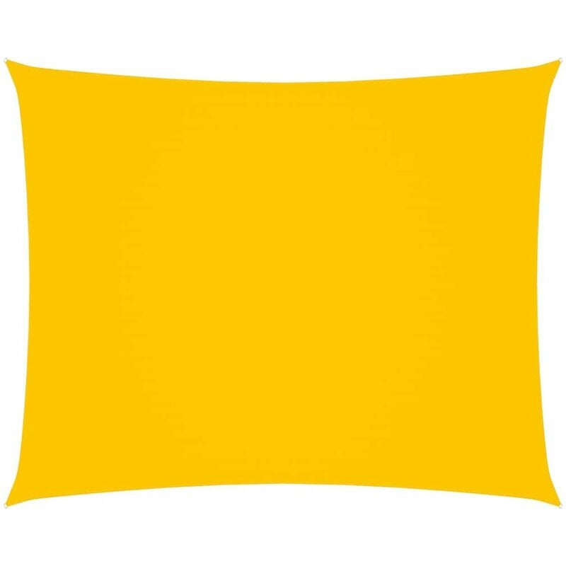 

Toldo de vela rectangular tela oxford amarillo 3,5x4,5 m
