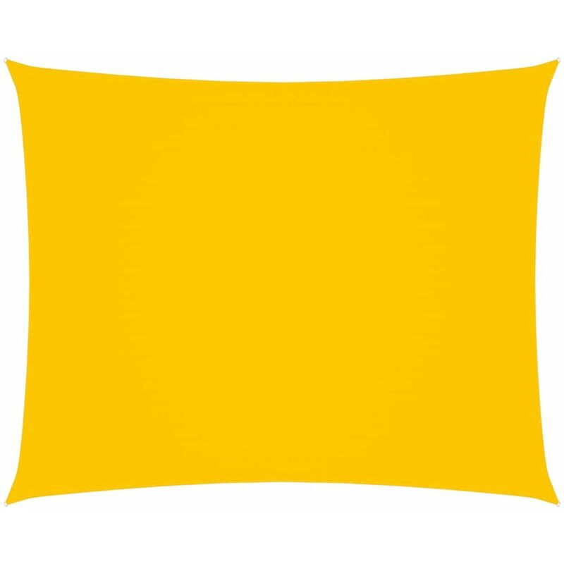 

Toldo de vela rectangular tela oxford amarillo 3,5x5 m