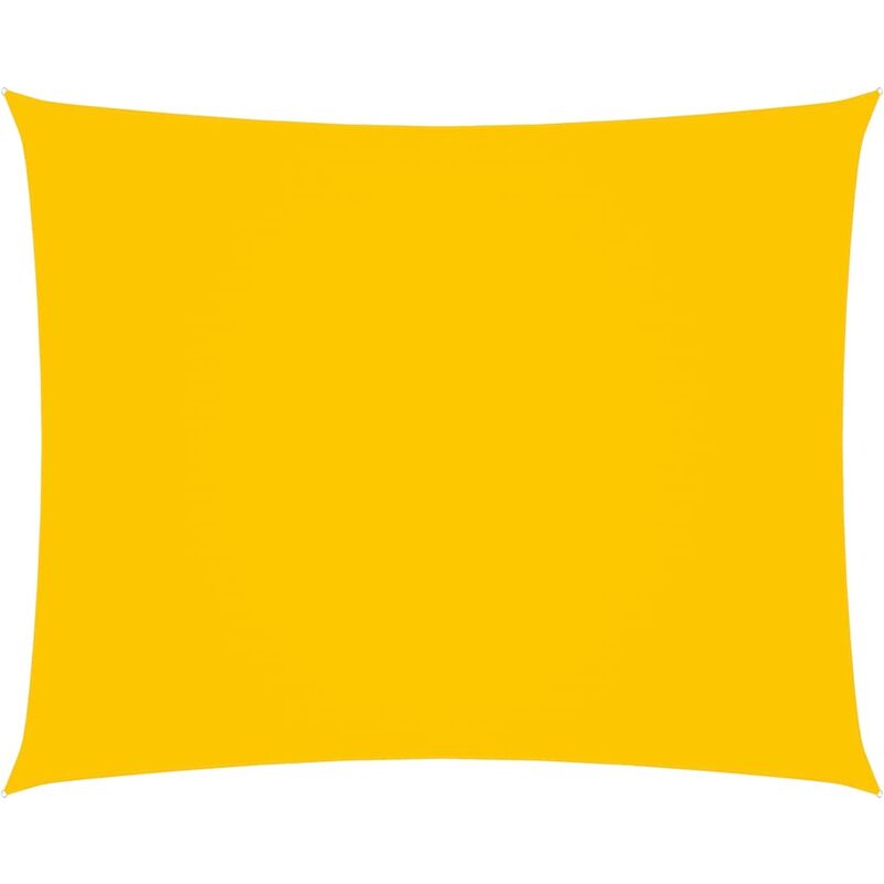 

Toldo de vela rectangular tela oxford amarillo 3x4 m