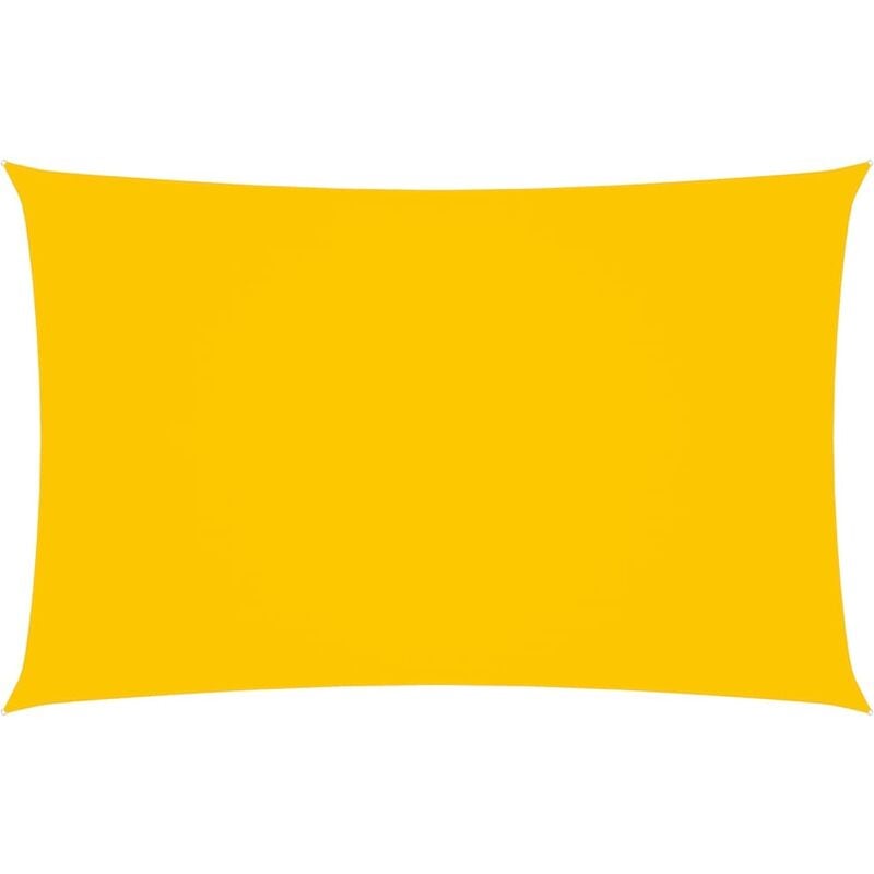 

Toldo de vela rectangular tela oxford amarillo 4x7 m