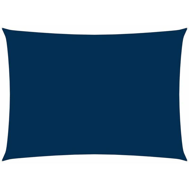 

Toldo de vela rectangular tela oxford azul 3,5x5 m
