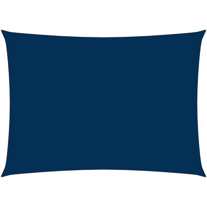 

Toldo de vela rectangular tela oxford azul 3,5x5 m