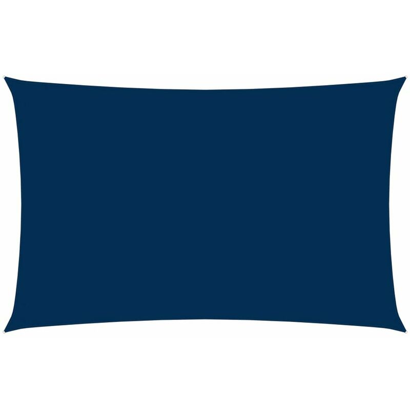 

Toldo de vela rectangular tela oxford azul 4x7 m