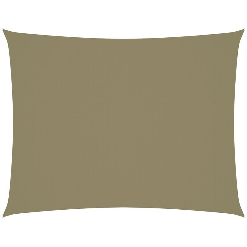 

Toldo de vela rectangular tela oxford beige 2,5x4 m