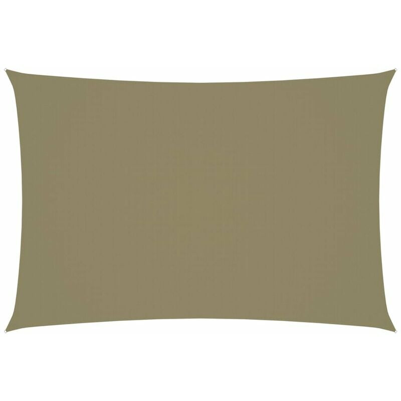 

Toldo de vela rectangular tela oxford beige 2,5x4,5 m