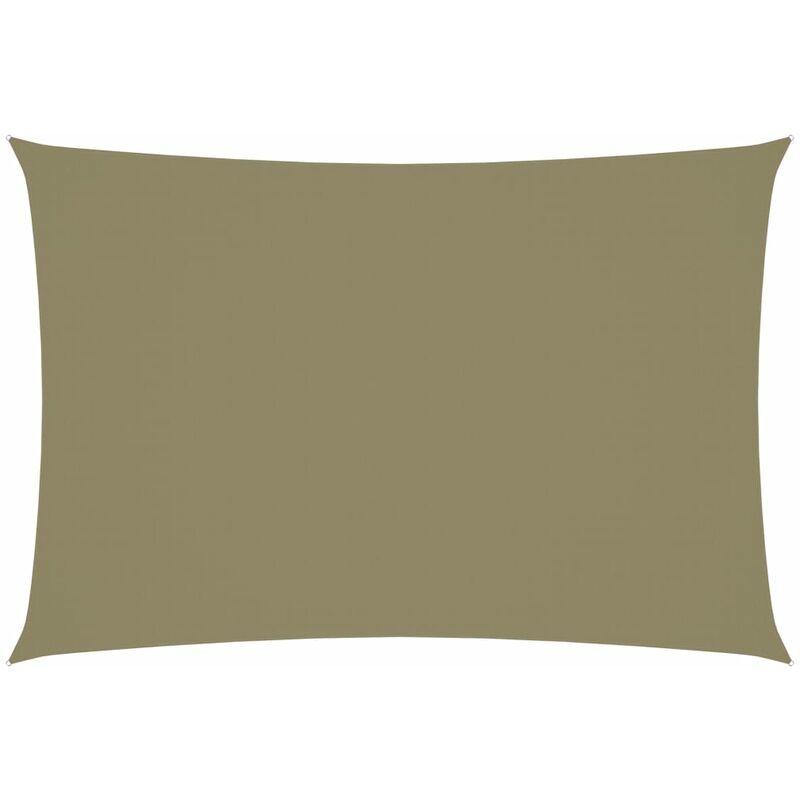 

Toldo de vela rectangular tela oxford beige 2,5x4,5 m